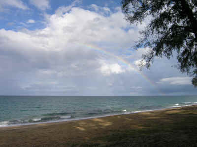 Rainbow at Maikhao Beach